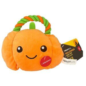 VibrantLife Halloween Dog Toy with Squeaker (Pumpkin)
